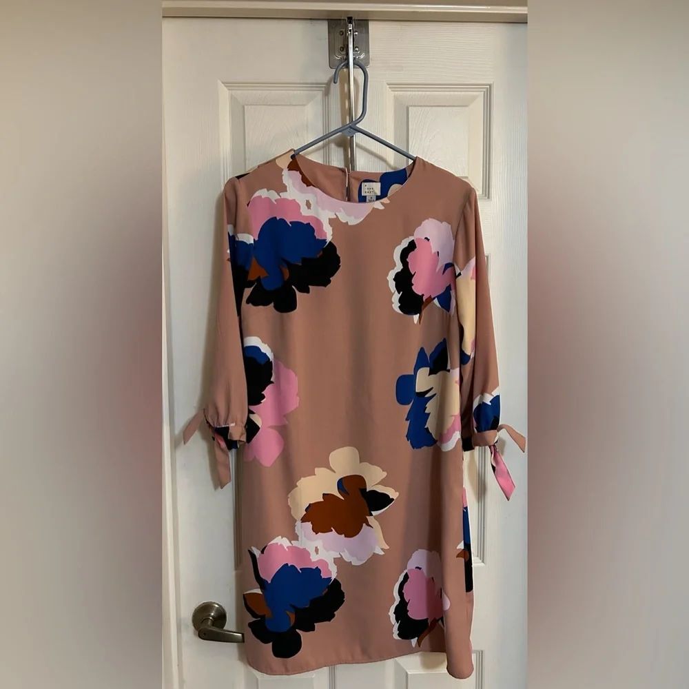 New Day pink Floral Dress size M